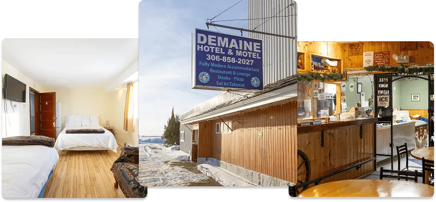 Collection of images of Demaine Hotel.